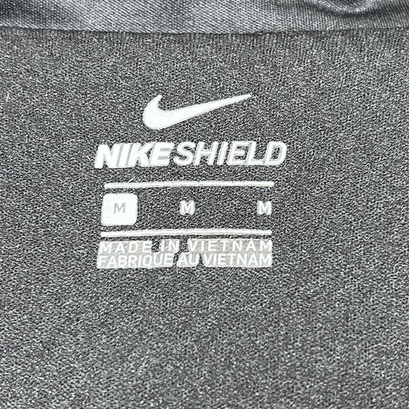 Nike Sweatshirt Womens Medium Black Full Zip Athletic Zipper Pockets Top Jacket - Picture 10 of 13